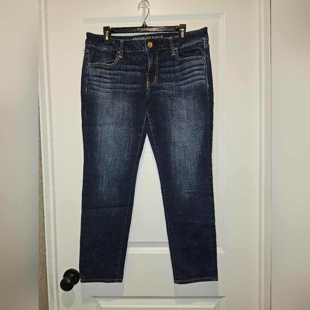 American Eagle Outfitters Dark Blue Skinny Jeans